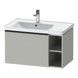 Duravit Meuble sous lavabo D-Neo 78,4x45,2 cm, 1 tiroir, noir/gris mat