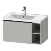 Duravit Meuble sous lavabo D-Neo 78,4x45,2 cm, 1 tiroir, noir/gris mat