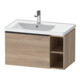 Duravit Meuble sous-lavabo D-Neo 78,4x45,2 cm, 1 tiroir, noir/marbre œuf-1