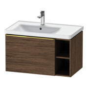 Duravit Meuble sous lavabo D-Neo 78,4x45,2 cm, 1 tiroir, noyer foncé pol.