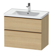 Duravit Meuble sous lavabo D-Neo 78,4x45,2 cm, b chêne/écru N, 1 porte, 1 tiroir