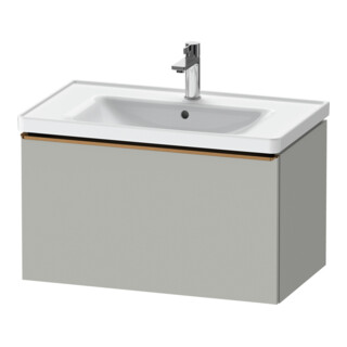 Duravit Meuble sous-lavabo D-Neo 78,4x45,2 cm, b chêne/gris mat, 1 tiroir, suspendu