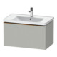 Duravit Meuble sous-lavabo D-Neo 78,4x45,2 cm, b chêne/gris mat, 1 tiroir, suspendu-1