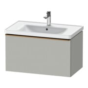 Duravit Meuble sous-lavabo D-Neo 78,4x45,2 cm, b chêne/gris mat, 1 tiroir, suspendu