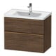 Duravit Meuble sous-lavabo D-Neo 78,4x45,2 cm, b chêne/Noyer, 1 porte, 1 tiroir-1