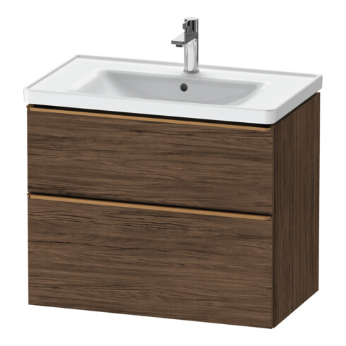 Duravit Meuble sous-lavabo D-Neo 78,4x45,2 cm, b chêne/Noyer, 1 porte, 1 tiroir