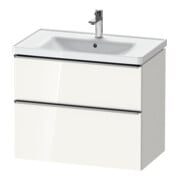 Duravit Meuble sous-lavabo D-Neo 78,4x45,2 cm, blanc, 1 porte, 1 tiroir-1