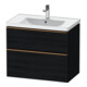 Duravit Meuble sous-lavabo D-Neo 78,4x45,2 cm, blanc, 1 porte, 1 tiroir-1