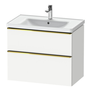 Duravit Meuble sous-lavabo D-Neo 78,4x45,2 cm, blanc brillant, 1 porte, 1 tiroir