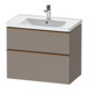 Duravit Meuble sous-lavabo D-Neo 78,4x45,2 cm, blanc brillant, 1 tiroir, 1 porte-1