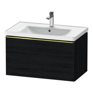 Duravit Meuble sous lavabo D-Neo 78,4x45,2 cm, blanc brillant, 1 tiroir, suspendu