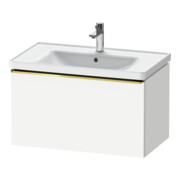 Duravit Meuble sous-lavabo D-Neo 78,4x45,2 cm, blanc brillant, 1 tiroir, suspendu
