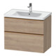 Duravit Meuble sous-lavabo D-Neo 78,4x45,2 cm, blanc mat, 1 porte, 1 tiroir-1