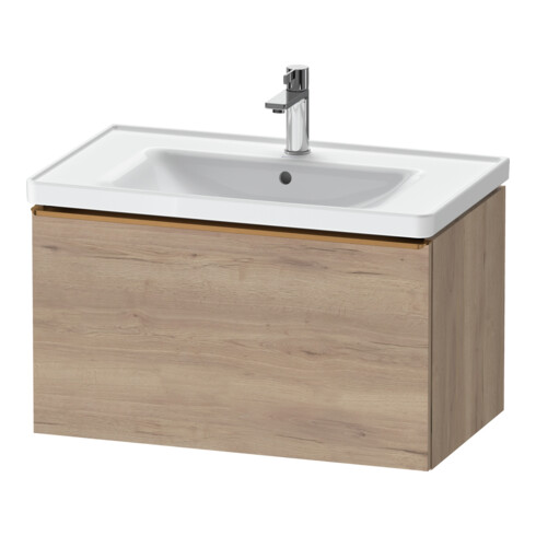 Duravit Meuble sous lavabo D-Neo 78,4x45,2 cm, blanc mat, 1 tiroir, suspendu