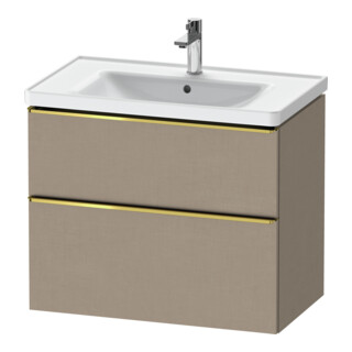Duravit Meuble sous lavabo D-Neo 78,4x45,2 cm, blanc poli, 1 porte, 1 tiroir