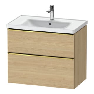 Duravit Meuble sous-lavabo D-Neo 78,4x45,2 cm, blanc poli/oeuf, 1 porte, 1 tiroir