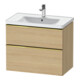 Duravit Meuble sous-lavabo D-Neo 78,4x45,2 cm, blanc poli/oeuf, 1 porte, 1 tiroir-1