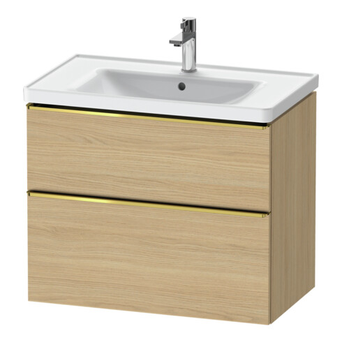 Duravit Meuble sous-lavabo D-Neo 78,4x45,2 cm, blanc poli/oeuf, 1 porte, 1 tiroir