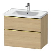 Duravit Meuble sous-lavabo D-Neo 78,4x45,2 cm, blanc poli/oeuf, 1 porte, 1 tiroir