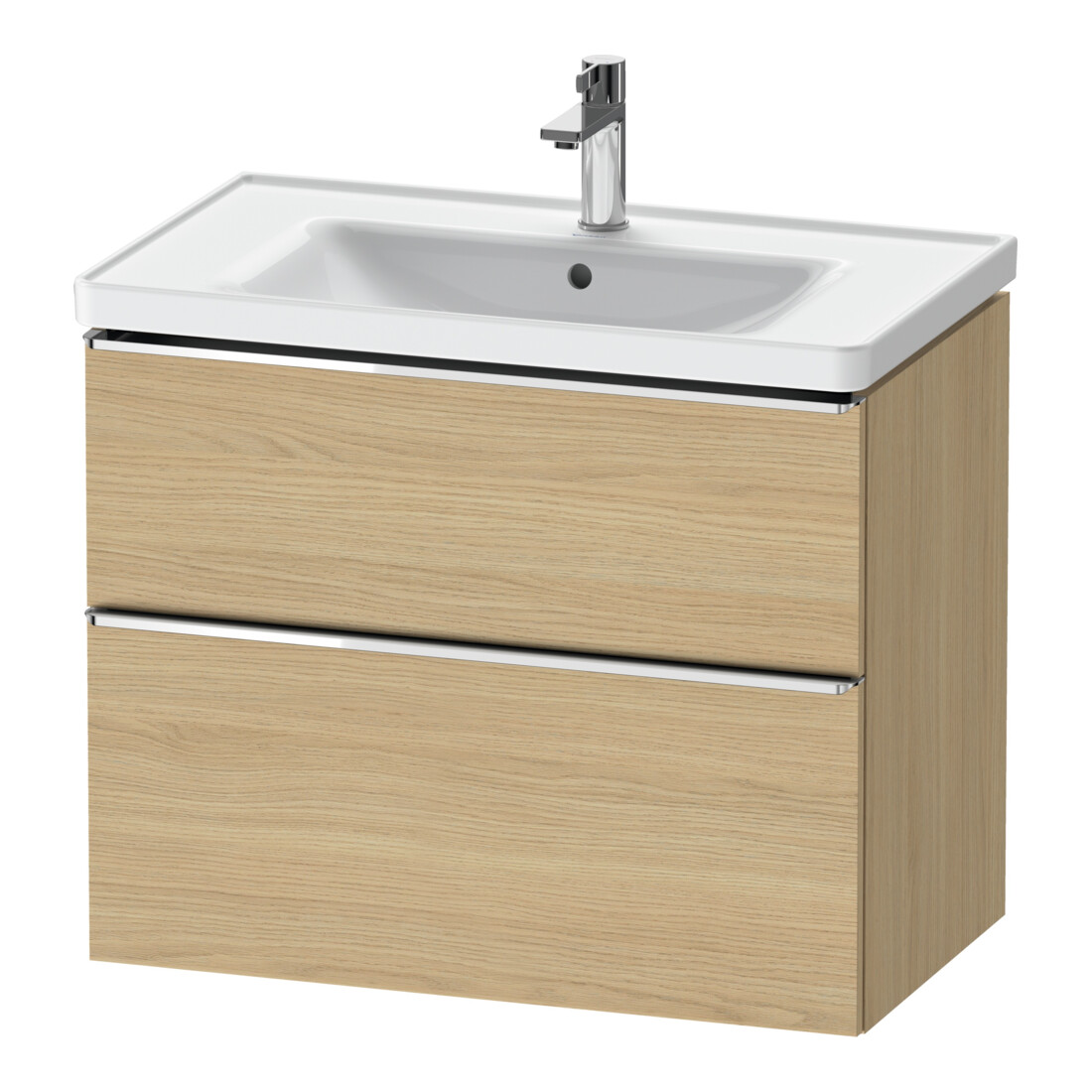 Duravit Meuble sous lavabo D-Neo 78,4x45,2 cm, ch/Ei N, 1 tiroir, 1 coulissant