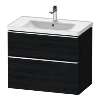 Duravit Meuble sous lavabo D-Neo 78,4x45,2 cm, ch/Ei s, 1 tiroir, 1 coulissant