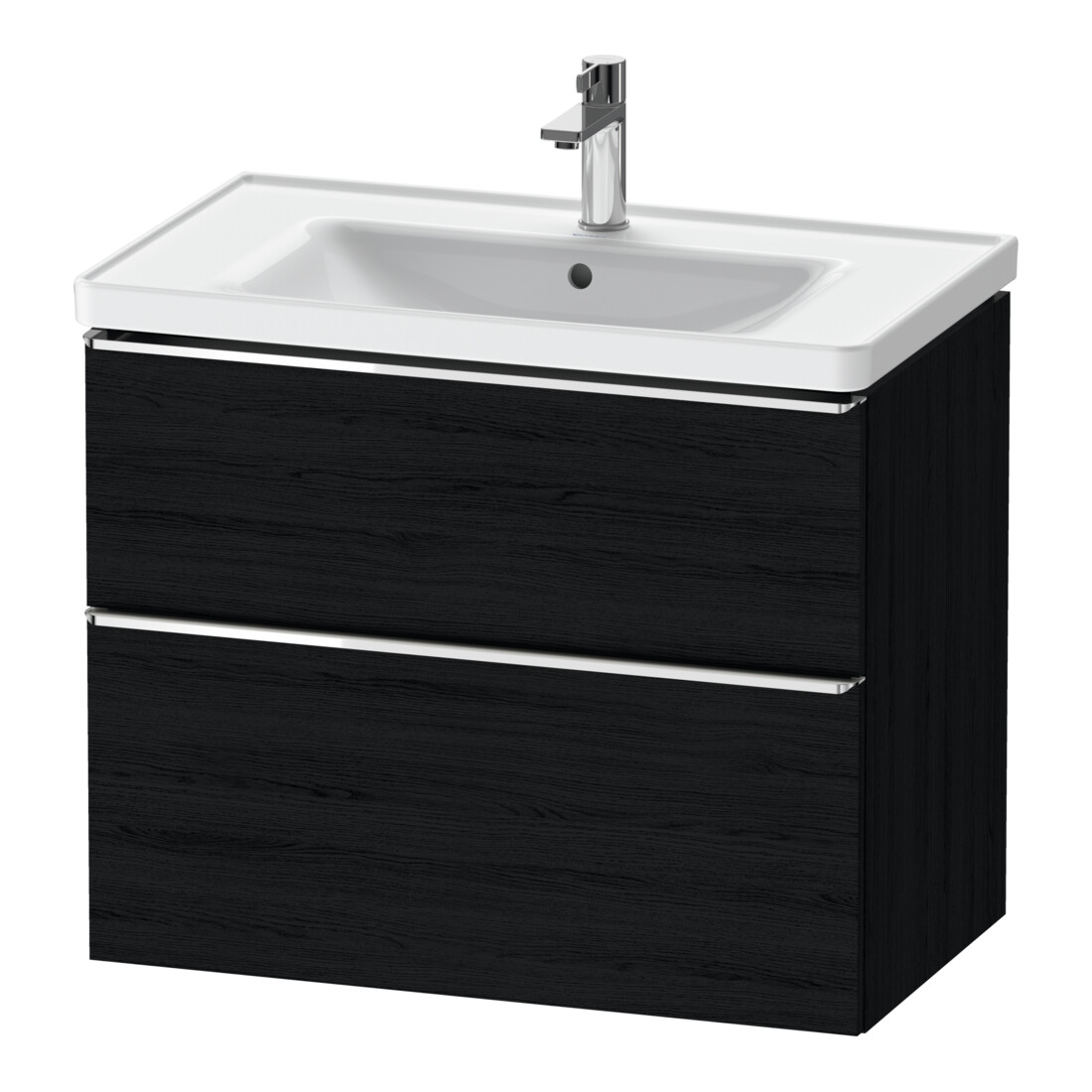 Duravit Meuble sous lavabo D-Neo 78,4x45,2 cm, ch/Ei s, 1 tiroir, 1 coulissant
