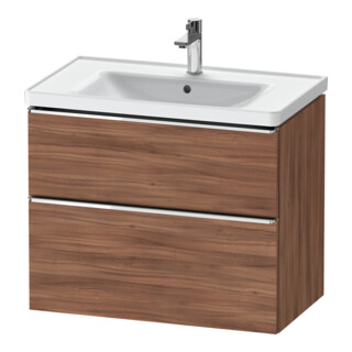 Duravit Meuble sous-lavabo D-Neo 78,4x45,2 cm, ch/nb N, 1 tiroir, 1 coulissant