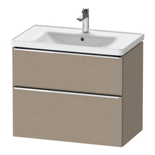 Duravit Meuble sous lavabo D-Neo 78,4x45,2 cm, chêne/lin, 1 tiroir, 1 coulissant