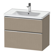 Duravit Meuble sous lavabo D-Neo 78,4x45,2 cm, chêne/lin, 1 tiroir, 1 coulissant