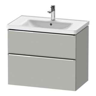 Duravit Meuble sous-lavabo D-Neo 78,4x45,2 cm, chr/Bet m, 1 porte, 1 tiroir