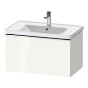 Duravit Meuble sous-lavabo D-Neo 78,4x45,2 cm, chr/blc laqué, 1 tiroir, suspendu
