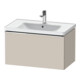 Duravit Meuble sous-lavabo D-Neo 78,4x45,2 cm, chr/taupe, 1 tiroir, suspendu-1