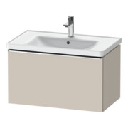 Duravit Meuble sous-lavabo D-Neo 78,4x45,2 cm, chr/taupe, 1 tiroir, suspendu
