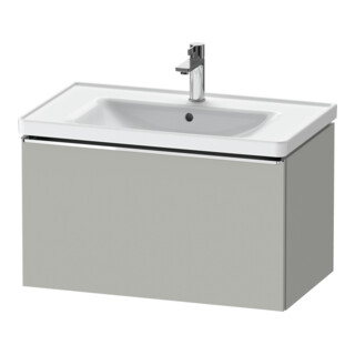 Duravit Meuble sous lavabo D-Neo 78,4x45,2 cm, chrome/mat, 1 tiroir, suspendu