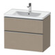 Duravit Meuble sous-lavabo D-Neo 78,4x45,2 cm, ES laqué/bois, 1 porte, 1 tiroir-1