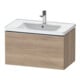 Duravit Meuble sous lavabo D-Neo 78,4x45,2 cm, ES laqué/Mat, 1 tiroir, suspendu-1