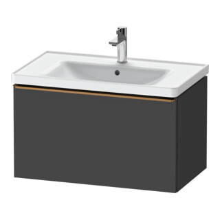 Duravit Meuble sous-lavabo D-Neo 78,4x45,2 cm, gris, 1 tiroir, suspendu