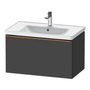 Duravit Meuble sous-lavabo D-Neo 78,4x45,2 cm, gris, 1 tiroir, suspendu
