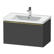 Duravit Meuble sous-lavabo D-Neo 78,4x45,2 cm, gris mat, 1 tiroir, suspendu-1