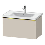 Duravit Meuble sous-lavabo D-Neo 78,4x45,2 cm, gris polaire/Taupe, 1 tiroir, suspendu-1