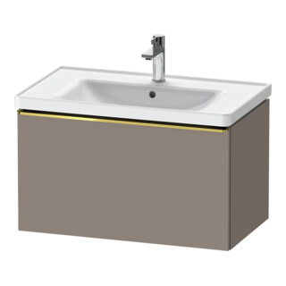 Duravit Meuble sous lavabo D-Neo 78,4x45,2 cm, gris poli/Bas m, 1 tiroir, suspendu