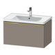 Duravit Meuble sous lavabo D-Neo 78,4x45,2 cm, gris poli/Bas m, 1 tiroir, suspendu-1