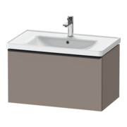 Duravit Meuble sous-lavabo D-Neo 78,4x45,2 cm, noir/Bas ma, 1 tiroir, suspendu