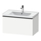Duravit Meuble sous lavabo D-Neo 78,4x45,2 cm, noir/blanc mat, 1 tiroir, suspendu-1