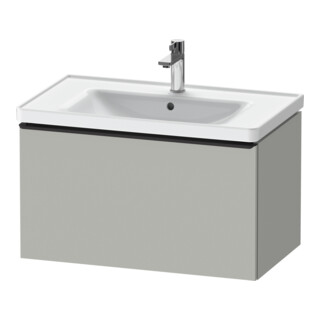 Duravit Meuble sous-lavabo D-Neo 78,4x45,2 cm, noir/gris mat, 1 tiroir, suspendu