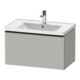 Duravit Meuble sous-lavabo D-Neo 78,4x45,2 cm, noir/gris mat, 1 tiroir, suspendu-1