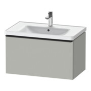 Duravit Meuble sous-lavabo D-Neo 78,4x45,2 cm, noir/gris mat, 1 tiroir, suspendu