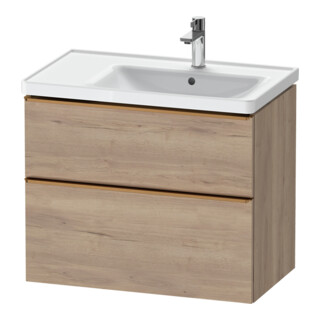 Duravit Meuble sous lavabo D-Neo 78,4x45,2cm, 1 porte, B D, blanc marbré