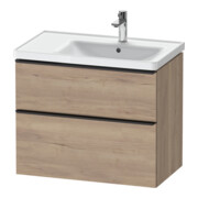 Duravit Meuble sous-lavabo D-Neo 78,4x45,2cm, 1 porte, B R, noir/marbre œuf
