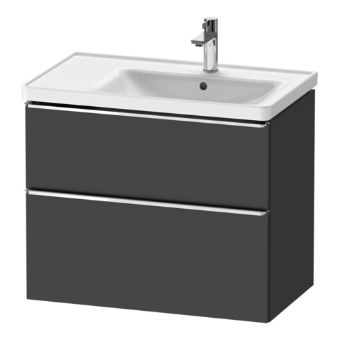 Duravit Meuble sous lavabo D-Neo 78,4x45,2cm, 1 porte, Droit, chr/Grap ma